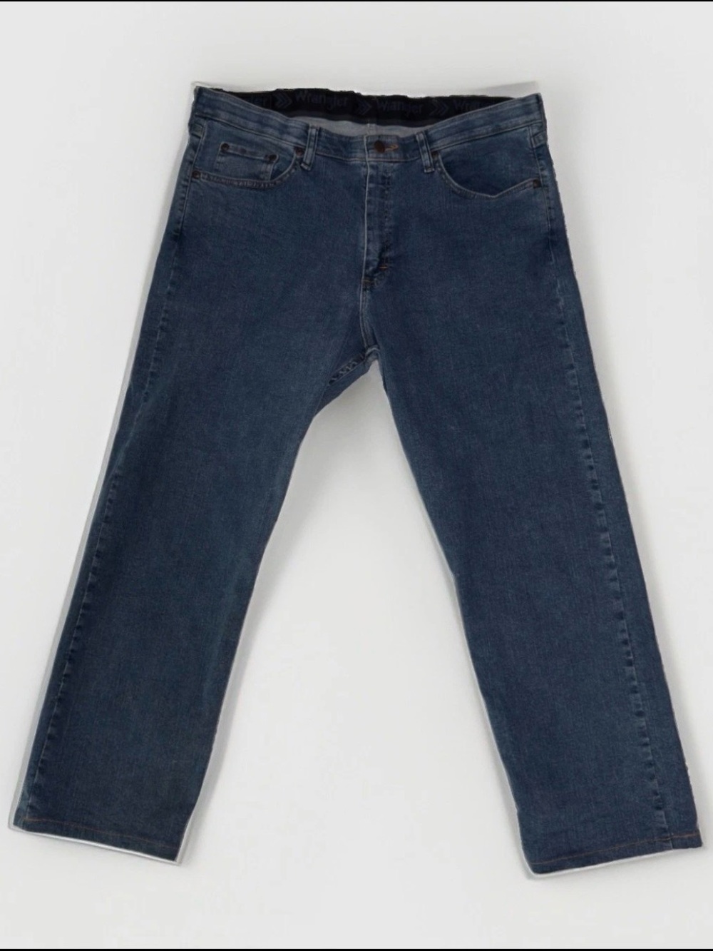 Wrangler Men's Blue Denim Jeans Size 38x32 Regular Fit